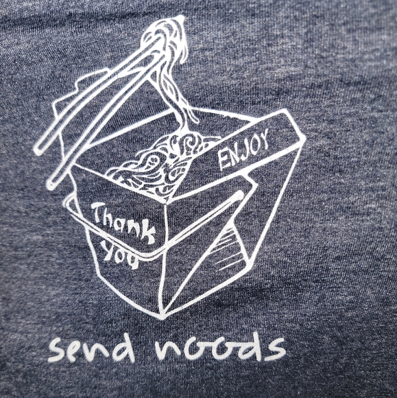 Send Noods Graphic T-Shirt - Medium - Navy Blue - Picture 2 of 2